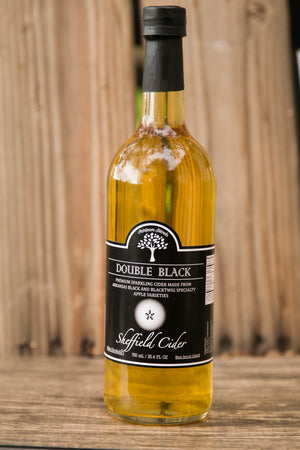 Double Black Sparkling Apple Cider - Non-alcoholic